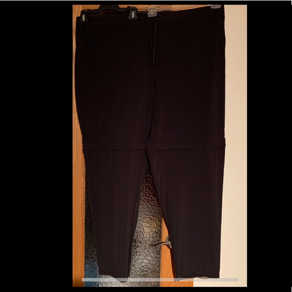 Black Nola zip off pants, size 4X, NWT